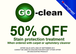 50% off stain protection treatment