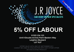 5% off labour